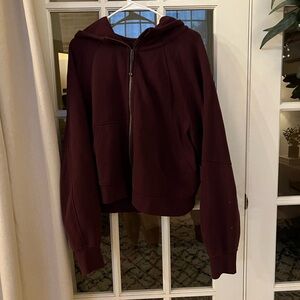 Lululemon full zip cropped scuba size XL/XXL